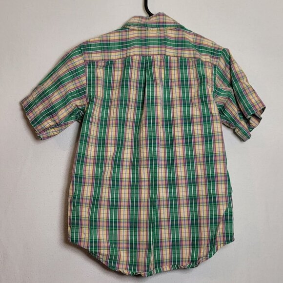 153. Ralph Lauren Button Down Short Sleeve Shirts Sz Kids 4 - Picture 2 of 6
